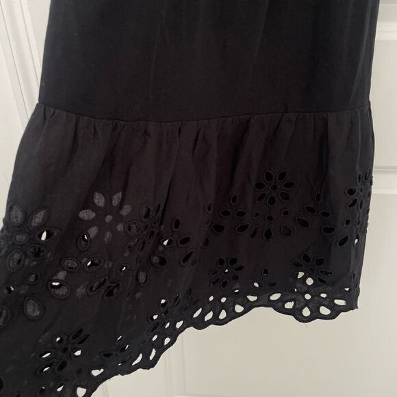 J. Crew Tiered knit maxi dress with eyelet trim Size XXS - Picture 4 of 5